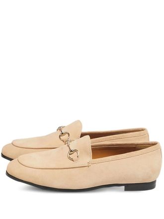 Gucci Jordaan su&egrave;de loafers - Roze