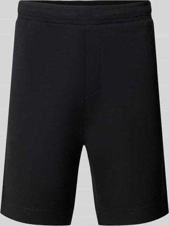 HUGO BOSS Regular Fit Sweatshorts aus Baumwoll-Mix Modell JT_GLOBE in Black, Gr&ouml;&szlig;e XXL