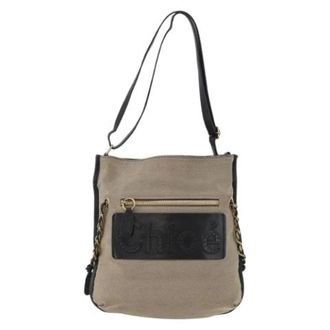 Chlo&eacute; Pre-owned Cross Body Bags, female, Beige, Size: ONE SIZE Pre-owned Vintage shoulder bag