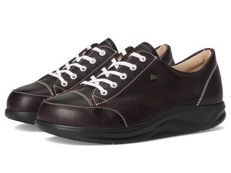 Finn Comfort Ikebukuro Womens Lace up casual Shoes Dark Brown : UK 8 (US Womens 10.5) Medium, Leather/Suede