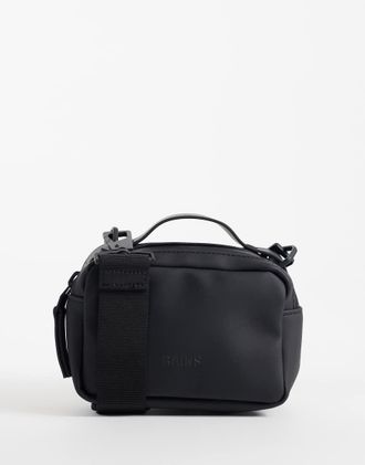 Rains 14120 - Borsa a tracolla impermeabile nera-Nero