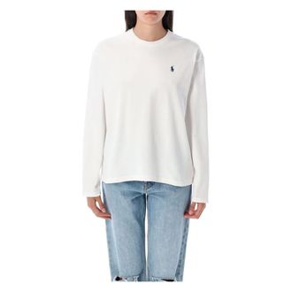 Polo Ralph Lauren Long Sleeve Tops, female, White, Size: M Long Sleeve T-Shirt