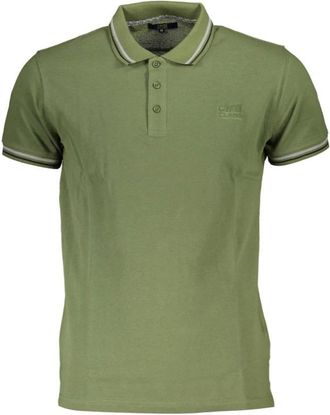 Cavalli Cotton Polo Shirt - Heren - Polos - Groen - 2XL - Katoen - Tops