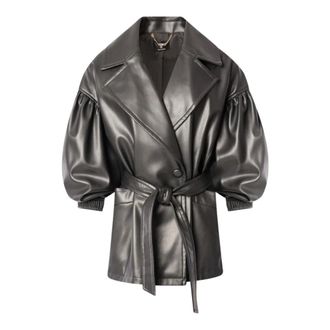 Fracomina Giacca Eco Pelle Regular - - Jackets - Donna - Nero - S