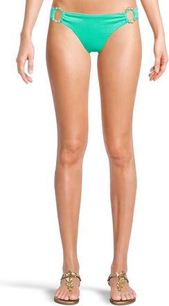 BECCA by Rebecca Virtue Marble Canyon Gracie Ring Hipster Bottom Womens Swimwear Aqua Sea : LG, Nylon/Spandex