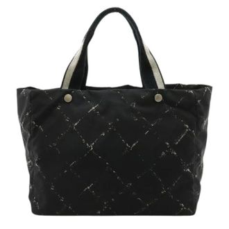 Chanel Pre-owned Tote Bags, female, Black, Size: ONE SIZE Pre-owned Travel Line Tote Bag