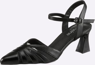 Heine Pumps HEINE, Damen, Gr. 36, schwarz, Synthetik, Schuhe Pumps