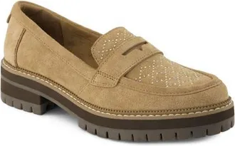 Toms Cara Platform Penny Loafer in Light/pastel Brown at Nordstrom, Size 8.5