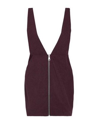 8 by YOOX FRONT-ZIP PINAFORE MINI DRESS