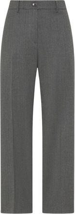 Seventy Pantaloni dritti in gabardine - - Trousers - Donna - Grigio - 2XL