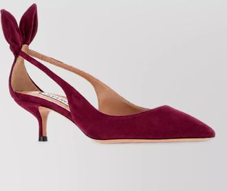 Aquazzura suede leather mules