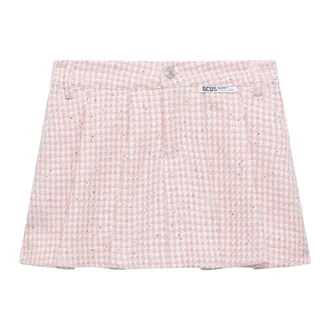 GCDS Gcds, Dames, Korte broeken, Roze, Maat: XL Tweed