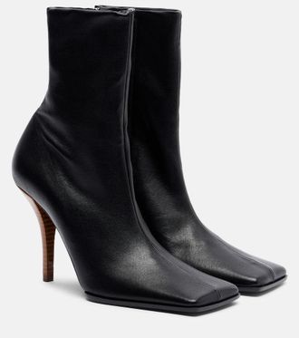 Alaia Leather ankle boots
