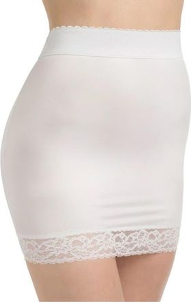 Rago Light Shaping Half Slip With Full Inner Shaping Panty in White at Nordstrom, Size X-Large