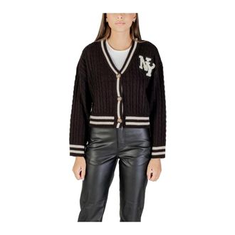 Only Black Print V-Neck Cardigan