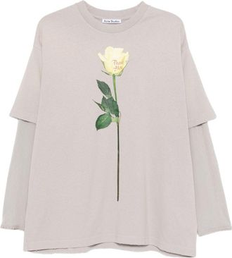 Acne Studios mehrlagiges bedrucktes T-Shirt