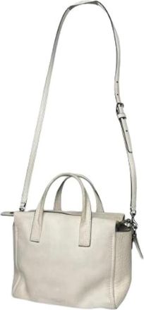 Coach Pre-owned Large Boho - Dames - Vintage Handtas - Wit - ONE Size - Leer - Vintage