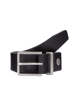 Calvin Klein Lederg&uuml;rtel CALVIN KLEIN CASUAL ADJ. BELT 3.5CM, Herren, Gr. 11,5, schwarz, Leder, unifarben, G&uuml;rtel Lederg&uuml;rtel
