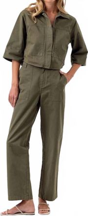 Sundays Ismene Mid-Rise Pants In Moss Green