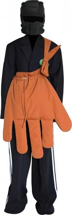 Generic Nylon Large Glove Crossbody Bag Women Fashionable Shoulder Bag Tote bag for Everyday Casual Travel Interesting shapes, Orange