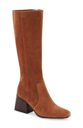 Blondo Tessa Waterproof Knee High Boot in Cognac Suede at Nordstrom Rack, Size 5.5 Regular Calf