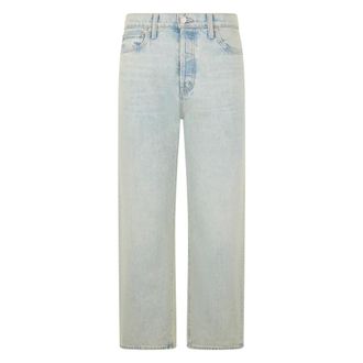 Mother Straight Jeans, female, Blue, Size: W25 Ditcher Crop