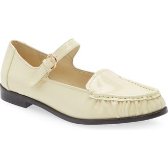 Jeffrey Campbell Lillith Mary Jane Flat in Butter Patent at Nordstrom, Size 6.5