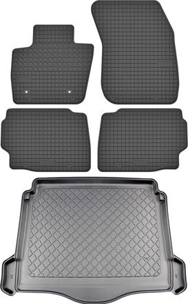 OEM Juego De Alfombrillas De Goma Para Coche Y Alfombrilla Para Maletero Para Ford Mondeo V Estate Desde Enero De 2015