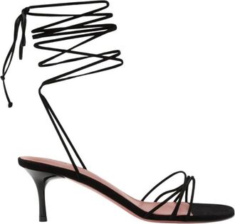 Amina Muaddi Lori Lace Up 60 Sandals