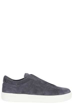 Hogan Blue H668 Slip-On Suede Leather Loafers