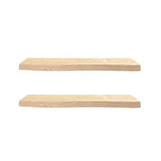 Hannun Estanter&iacute;a flotante de abeto macizo beige 2 baldas 120x20 cm