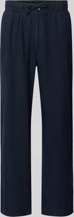 Mc Neal Leinenhose mit elastischem Bund in Dunkelblau, Gr&ouml;&szlig;e XXL