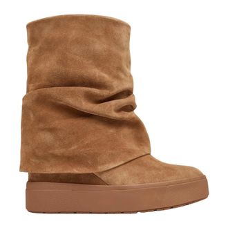 Guess Bruine Laarzen Guinna Sneakers - Dames - Schoenen - Bruin - Maat: 40 EU
