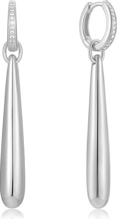 Ania Haie Elongated Droplet Earrings in Silver at Nordstrom