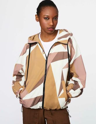 Bernardo WINDWARD ABSTRACT SHELL JACKET