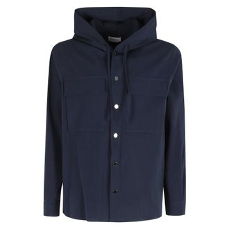 Paolo Pecora Overhemdjas - Heren - Zomerjassen - Blauw - M - Katoen - Jassen