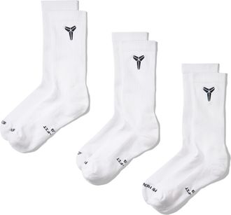 Nike Unisex Everyday Elevated Kobe Crew Socks (3 Pairs) in Multicolor | IM7652-901