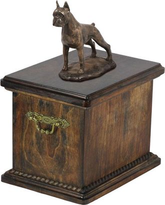 OEM Boxer, Boxer I - Urna Para Cenizas De Perro, Urna Con Estatuilla, Urna Elegante De Estilo Cl&aacute;sico De Art-dog