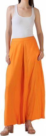 Celina Moon Jana Wide Leg Pants In Orange Boheme