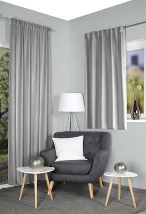 Home Wohnideen Vorhang »ESKAMIO« Multifunktionsband 1 Stk. tlg. Thermo, Blickdicht, Leinenstruktur