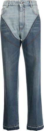 Stella McCartney mid-rise straight-leg jeans - women - Cotton - 29 - Blue