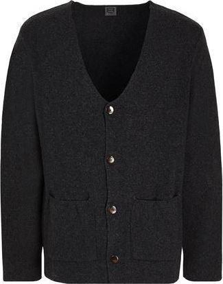 8 by YOOX WOOL BLEND PLAIN KNIT REGULAR FIT CARDIGAN