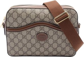 Gucci Pre-owned Gucci GG Supreme Retro Interlocking G Messenger Bag Ladies HUW94Q75EMU9QIFN