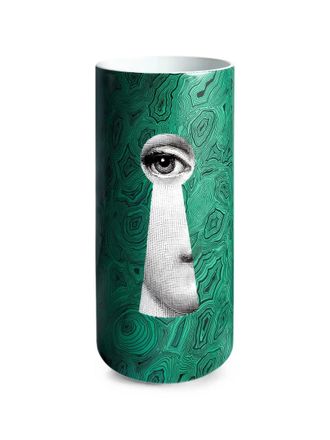 Fornasetti Vaso Medio Serratura su Malachite Verde