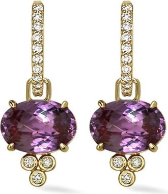 Lark & Berry 14kt yellow gold diamond and sapphire earrings - women - Lab Grown Diamond/Sapphire/14kt Yellow Gold - One Size