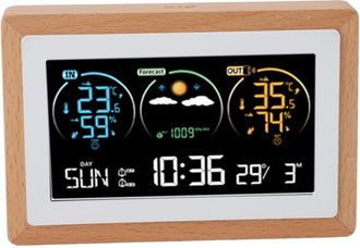 OEM Estaci&oacute;n Meteorol&oacute;gica, Term&oacute;metro Digital Inal&aacute;mbrico Ajustable Para El Hogar, Pantalla Grande A Color, Reloj Meteorol&oacute;gico Digital Para Interiores Y