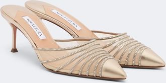 Aquazzura Mules Dream Girl con piel adornados