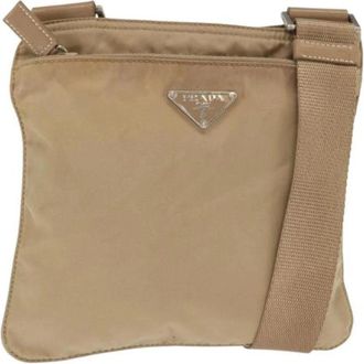 Prada Pre-owned Cross Body Bags, female, Beige, Size: ONE SIZE Pre-owned Cross Body Bag
