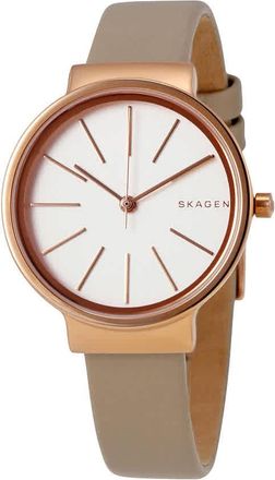 Skagen Ancher White Dial Ladies Watch SKW2481