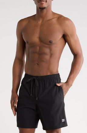 Billabong Volley Swim Trunks in Black at Nordstrom Rack, Size Medium